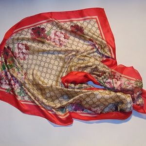 Gucci floral scarf
